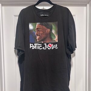 0082- Poetic Justice Tupac Graphic Tee 3X Oversized Rap Shirt